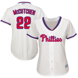 Stunning Phillies #22 Andrew McCutchen Cream Alternate Women's Stitched MLB Jersey With high demand Don't miss out Order now to wear your team colors