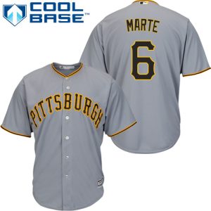 Stunning Pirates #6 Starling Marte Grey Cool Base Stitched Youth MLB Jersey Act fast Only a few left Secure yours today