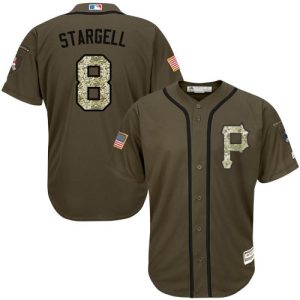 Stunning Pirates #8 Willie Stargell Green Salute to Service Stitched Youth MLB Jersey Retailers boost your inventory Order now to meet customer demand