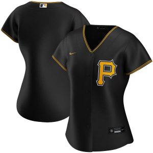 Stunning Pittsburgh Pirates Nike Women's Alternate 2020 MLB Team Jersey Black Limited stock Order now to show your love for your team