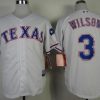 Stunning Rangers #3 Russell Wilson White Cool Base Stitched MLB Jersey