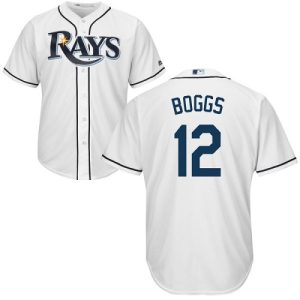 Stunning Rays #12 Wade Boggs White Cool Base Stitched Youth MLB Jersey For a short time available Grab yours quickly to own a team jersey