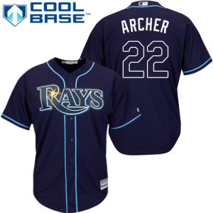 Stunning Rays #22 Chris Archer Dark Blue Cool Base Stitched Youth MLB Jersey Sports enthusiasts seize this opportunity Order now to feel the game excitement