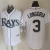 Stunning Rays #3 Evan Longoria White New Cool Base Stitched MLB Jersey