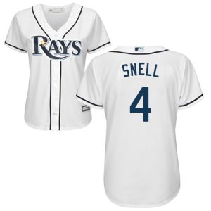 Stunning Rays #4 Blake Snell White Home Women's Stitched MLB Jersey Retailers boost your inventory Order now to meet customer demand