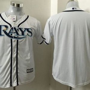 Stunning Rays Blank White Cool Base Stitched Youth MLB Jersey Collectors this is a must have Add it to your collection by ordering