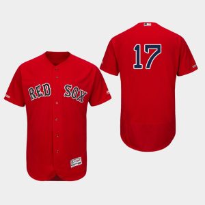 Stunning Red Sox #17 Nathan Eovaldi Red Flexbase Authentic Collection Stitched MLB Jersey