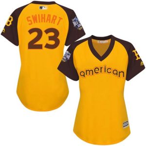 Stunning Red Sox #23 Blake Swihart Gold 2016 All Star American League Women's Stitched MLB Jersey Hurry Exclusive offer Place your order immediately for a great jersey