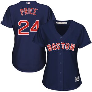 Stunning Red Sox #24 David Price Navy Blue Alternate Women's Stitched MLB Jersey Be among the first buyers Order now to enjoy top notch quality