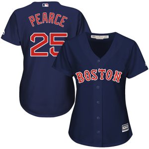 Stunning Red Sox #25 Steve Pearce Navy Blue Alternate Women's Stitched MLB Jersey Sports enthusiasts seize this opportunity Order now to feel the game excitement