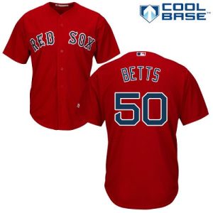 Stunning Red Sox #50 Mookie Betts Red Cool Base Stitched Youth MLB Jersey Sports fans this is your chance Order soon to be part of the action