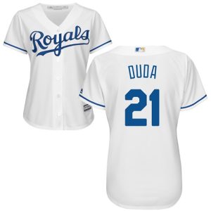 Stunning Royals #21 Lucas Duda White Home Women's Stitched MLB Jersey Collectors this is a must have Add it to your collection by ordering