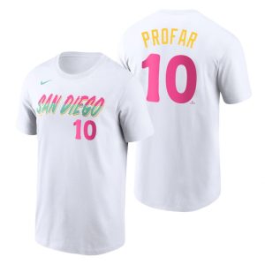 Outstanding San Diego Padres #10 Jurickson Profar 2022 City Connect Men's MLB T Shirt   White Sports enthusiasts seize this opportunity Order now to feel the game excitement