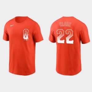 Stunning San Francisco Giants #22 Will Clark Men's 2021 City Connect Practice Orange T shirt Limited stock Order now to show your love for your team