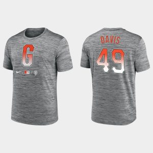 Stunning San Francisco Giants #49 Jaylin Davis Men's 2021 City Connect Anthracite T shirt Sports fans this is your chance Order soon to be part of the action