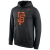 Stunning San Francisco Giants Nike Logo Performance Pullover Black MLB Hoodie