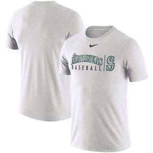 Stunning Seattle Mariners Nike MLB Practice T Shirt White