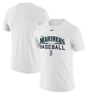 Stunning Seattle Mariners Nike Practice Performance T Shirt White