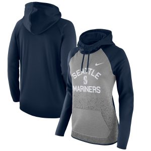 Stunning Seattle Mariners Nike Women's All Time Therma Performance Pullover Hoodie Dark Gray Hurry Exclusive offer Place your order immediately for a great jersey