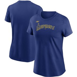 Stunning Seattle Mariners Nike Women's Cooperstown Collection Wordmark T Shirt Royal Act fast Only a few left Secure yours today