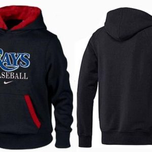 Stunning Tampa Bay Rays Pullover Hoodie Black & Red