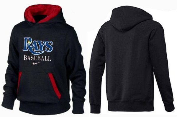 Stunning Tampa Bay Rays Pullover Hoodie Black & Red