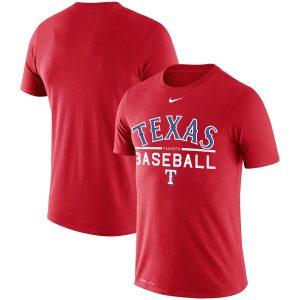 Stunning Texas Rangers Nike Practice Performance T Shirt Red