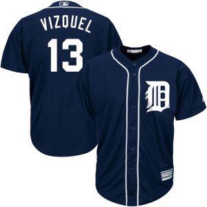Stunning Tigers #13 Omar Vizquel Navy Blue Cool Base Stitched Youth MLB Jersey Sports fans this is your chance Order soon to be part of the action