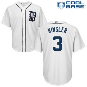 Stunning Tigers #3 Ian Kinsler White Cool Base Stitched Youth MLB Jersey With high demand Don't miss out Order now to wear your team colors