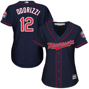 Stunning Twins #12 Jake Odorizzi Navy Blue Alternate Women's Stitched MLB Jersey For a short time available Grab yours quickly to own a team jersey
