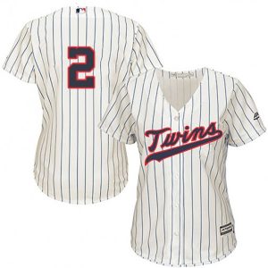 Stunning Twins #2 Luis Arraez Cream Strip Alternate Women's Stitched MLB Jersey Collectors this is a must have Add it to your collection by ordering