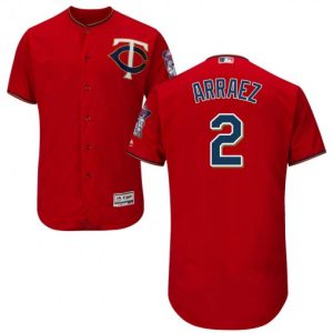 Stunning Twins #2 Luis Arraez Red Flexbase Authentic Collection Stitched MLB Jersey