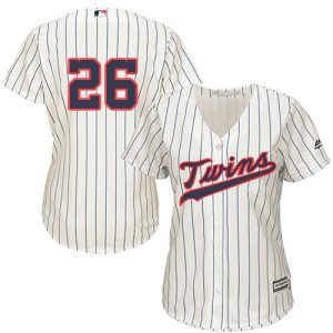 Stunning Twins #26 Max Kepler Cream Strip Alternate Women's Stitched MLB Jersey Sports enthusiasts seize this opportunity Order now to feel the game excitement