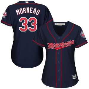 Stunning Twins #33 Justin Morneau Navy Blue Alternate Women's Stitched MLB Jersey Be among the first buyers Order now to enjoy top notch quality