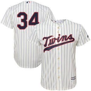 Stunning Twins #34 Kirby Puckett Cream Strip Cool Base Stitched Youth MLB Jersey Limited stock Order now to show your love for your team