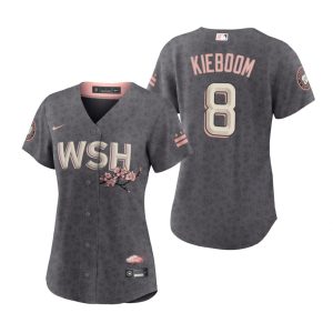 Stunning Washington Nationals #8 Carter Kieboom Women's Nike Gray 2022 City Connect Replica Jersey Retailers boost your inventory Order now to meet customer demand
