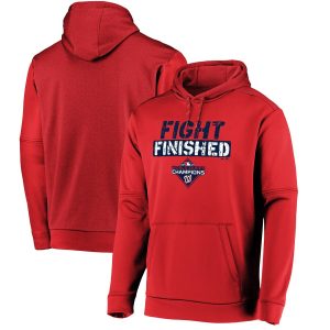 Stunning Washington Nationals Majestic 2019 World Series Champions Slogan Pullover Hoodie Red