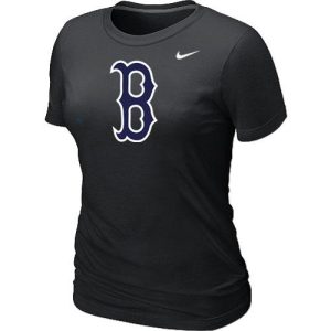 Stunning Women's MLB Boston Red Sox Heathered Nike Blended T Shirt Black