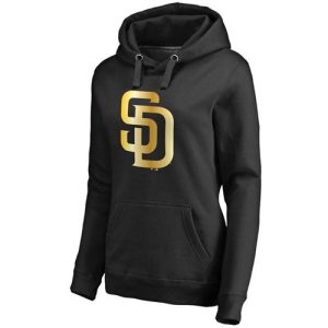 Stunning Women's San Diego Padres Gold Collection Pullover Hoodie Black Hurry Exclusive offer Place your order immediately for a great jersey