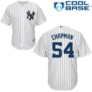 Stunning Yankees #54 Aroldis Chapman White Home Stitched Youth MLB Jersey Hurry Exclusive offer Place your order immediately for a great jersey
