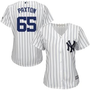 Stunning Yankees #65 James Paxton White Strip Home Women's Stitched MLB Jersey With high demand Don't miss out Order now to wear your team colors