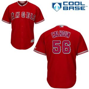 Superb Angels #56 Kole Calhoun Red Cool Base Stitched Youth MLB Jersey For a short time available Grab yours quickly to own a team jersey