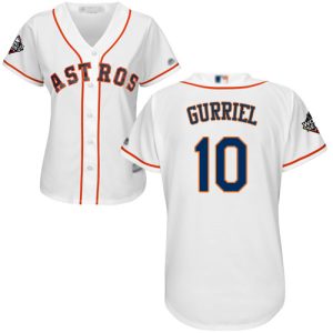 Superb Astros #10 Yuli Gurriel White Home 2019 World Series Bound Women's Stitched MLB Jersey Hurry Exclusive offer Place your order immediately for a great jersey