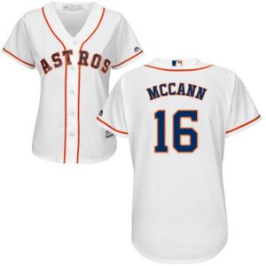 Superb Astros #16 Brian McCann White Home Women's Stitched MLB Jersey Sports enthusiasts seize this opportunity Order now to feel the game excitement