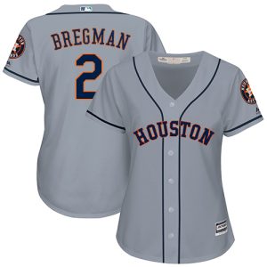 Superb Astros #2 Alex Bregman Grey Road Women's Stitched MLB Jersey Be among the first buyers Order now to enjoy top notch quality
