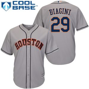 Superb Astros #29 Joe Biagini Grey New Cool Base Stitched MLB Jersey