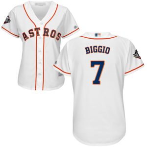 Superb Astros #7 Craig Biggio White Home 2019 World Series Bound Women's Stitched MLB Jersey Sports enthusiasts seize this opportunity Order now to feel the game excitement