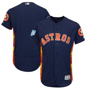 Superb Astros Blank Navy 2019 Spring Training Flex Base Stitched MLB Jersey