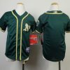 Superb Athletics Blank Green Cool Base Stitched Youth MLB Jersey Sports enthusiasts seize this opportunity Order now to feel the game excitement