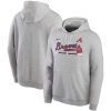 Superb Atlanta Braves Nike Color Bar Club Pullover Hoodie Gray